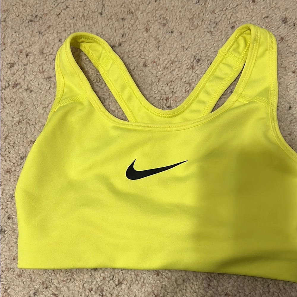 Nike Yellow Sports Bra